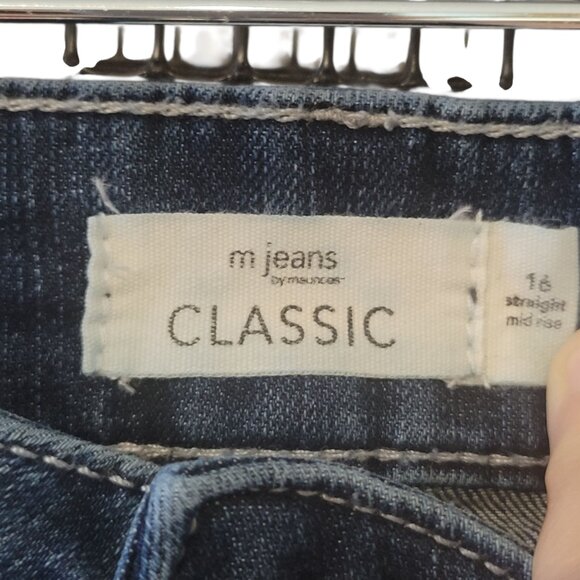M Jeans by Maurices Mid Rise Classic Straight Leg Jeans - Clean Hem - Picture 4 of 8